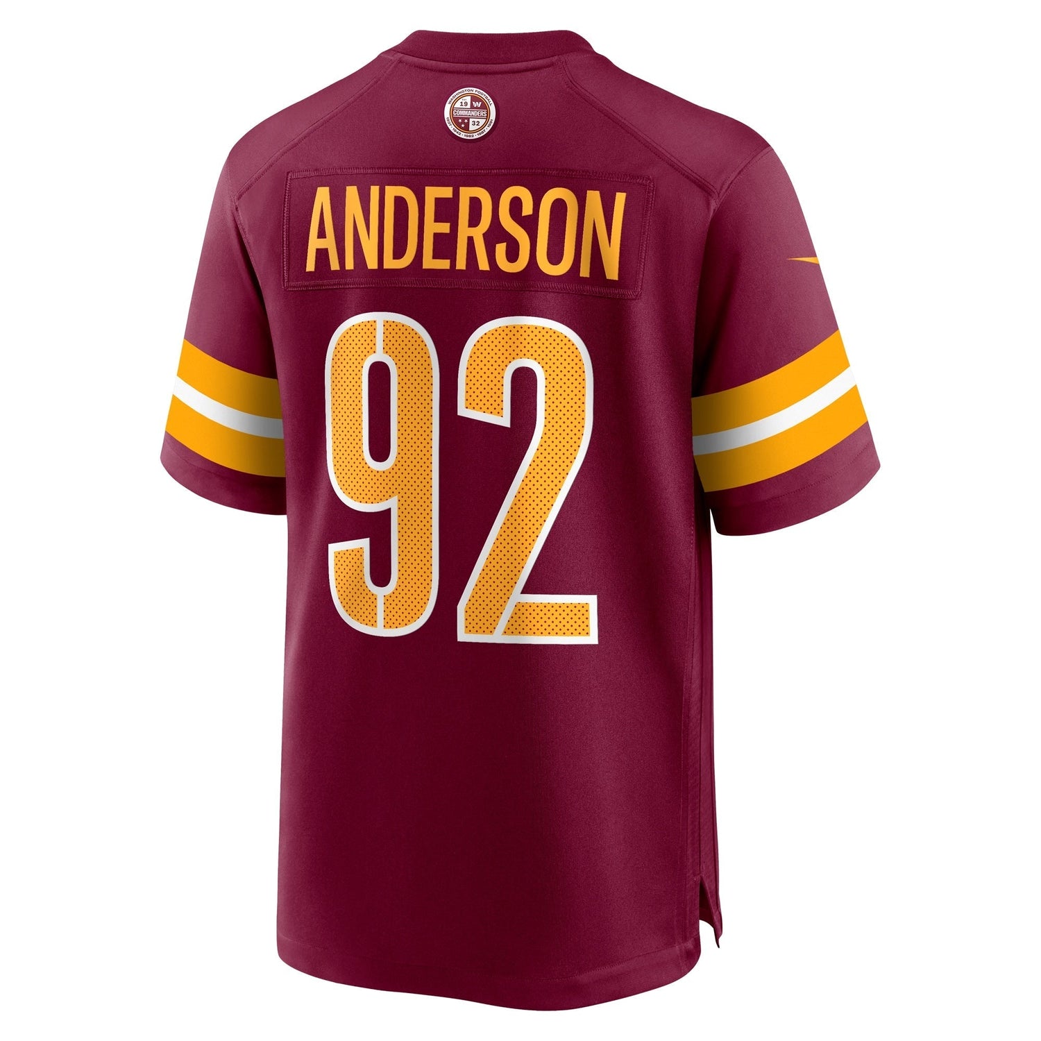 Abdullah Anderson Washington Commanders Nike Game   Jersey - Burgundy