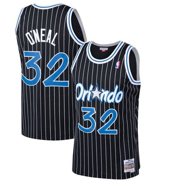 Men’s Shaquille O’Neal Orlando Magic 1994-95 Black Swingman  Jersey By Mitchell & Ness