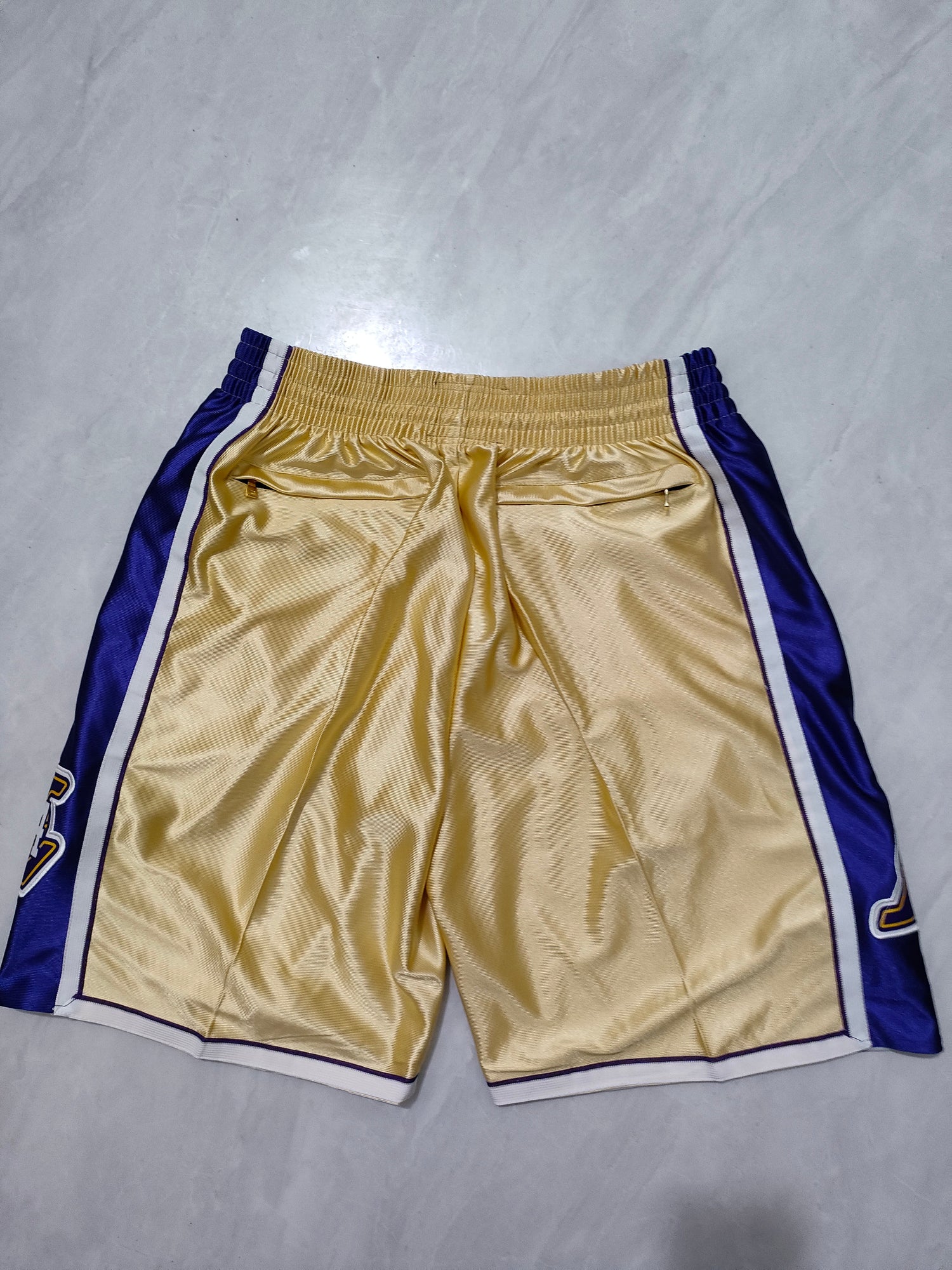 JUST DON Los Angeles Lakers Golden Hall of Fame Pocket Shorts