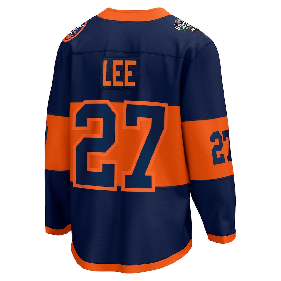 Anders Lee New York Islanders   2024 NHL Stadium Series Breakaway  Jersey – Navy