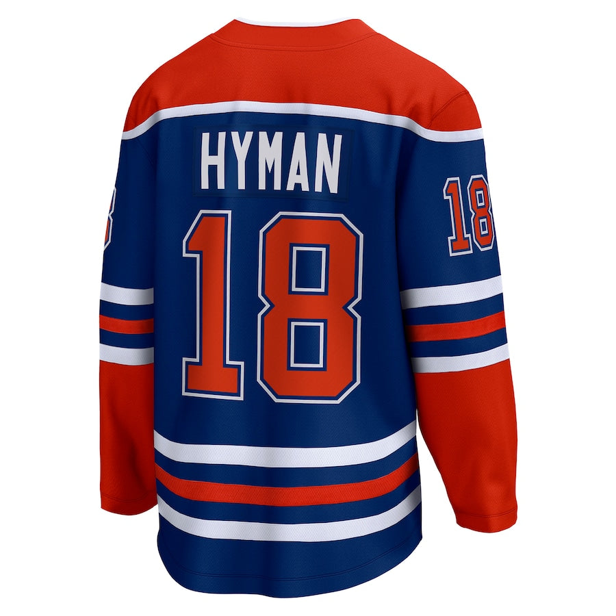 Zach Hyman Edmonton Oilers   Home Breakaway  Jersey - Royal