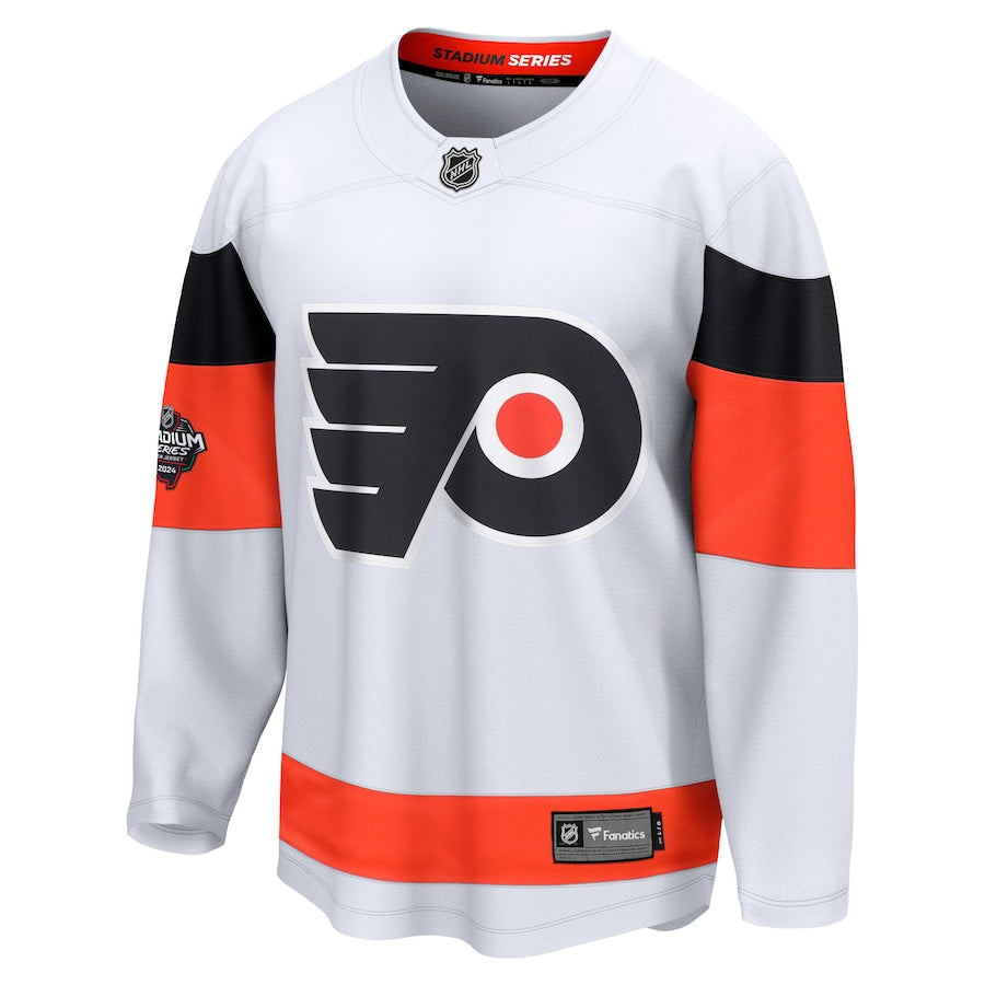 Men's Philadelphia Flyers Fanatics White 2024 NHL Stadium Series Breakaway Jersey