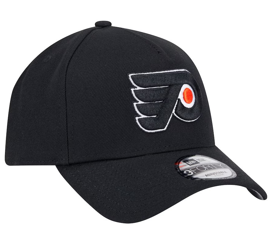 Men's Philadelphia Flyers NHL New Era Black 9Forty A-Frame Snapback Hat