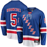 Chad Ruhwedel New York Rangers   Home Premier Breakaway  Jersey - Blue
