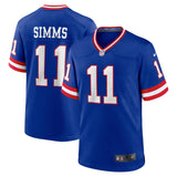 Phil Simms New York Giants Nike Classic Retired   Game Jersey - Royal