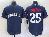 Men's Minnesota Twins Byron Buxton #25 Navy Alternate Player Jersey