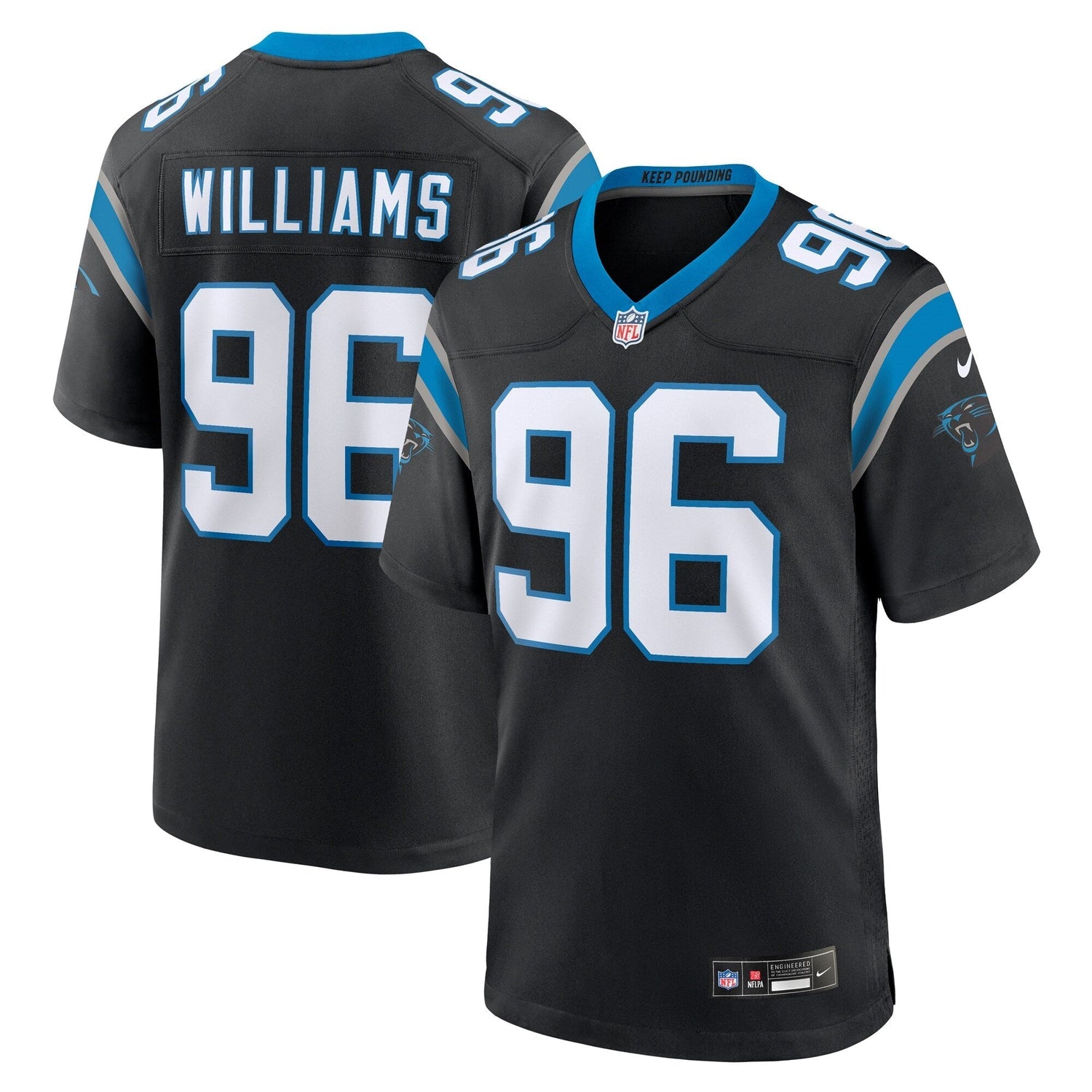 DeShawn Williams Carolina Panthers Nike Game   Jersey - Black