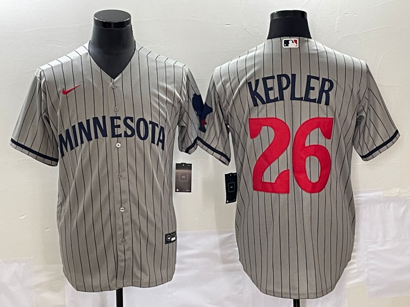 Men's Minnesota Twins Max Kepler #26 Gray Alternate  Player Jersey