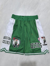 JUST DON Boston Celtics Green Pocket Shorts