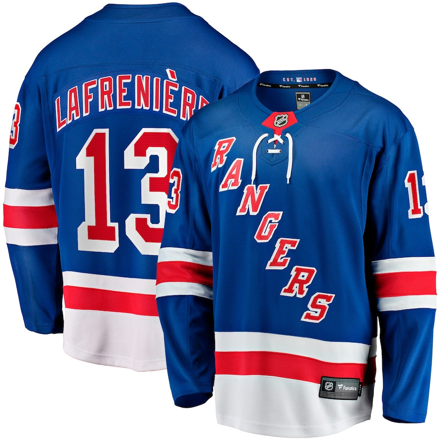 Alexis Lafreniere New York Rangers   Home Breakaway Jersey - Blue