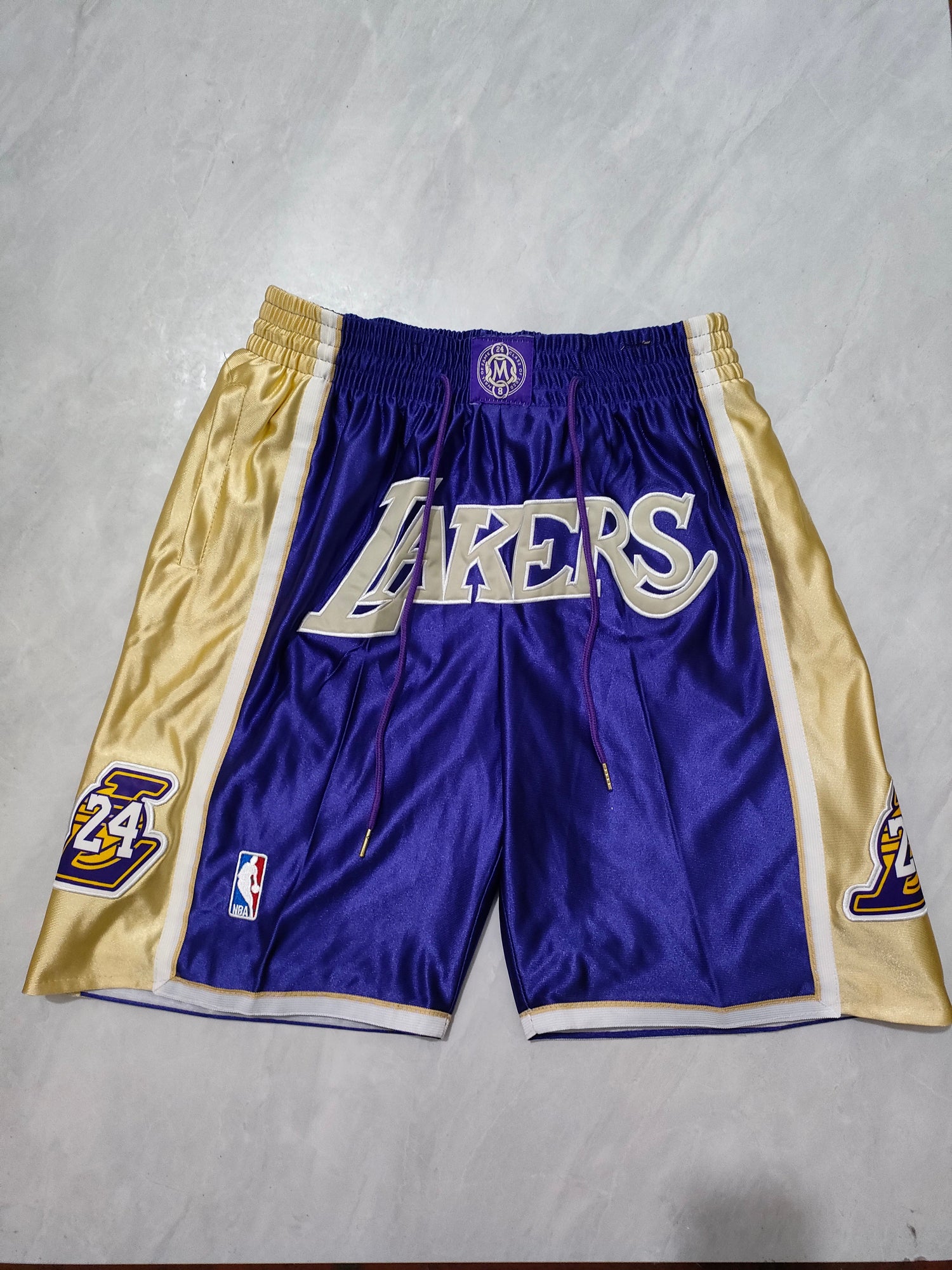 JUST DON Los Angeles Lakers Purple Hall of Fame Pocket Shorts