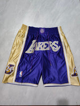 JUST DON Los Angeles Lakers Purple Hall of Fame Pocket Shorts
