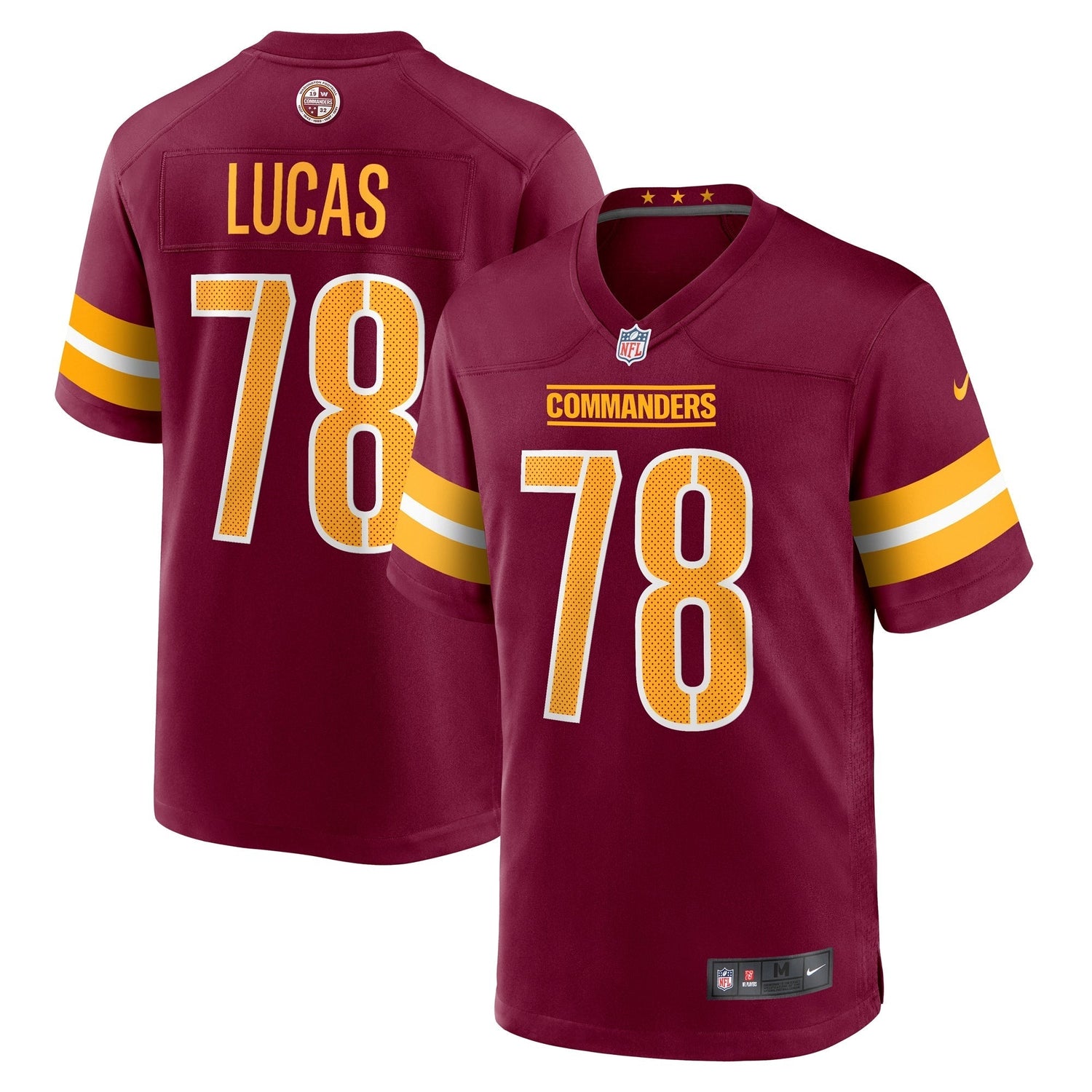 Cornelius Lucas Washington Commanders Nike  Game Jersey -  Burgundy