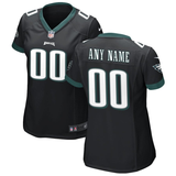 Women's Nike Black Philadelphia Eagles Alternate Custom Game Jersey