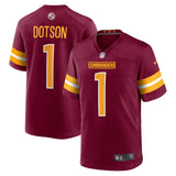 Jahan Dotson Washington Commanders Nike   Game Jersey - Burgundy