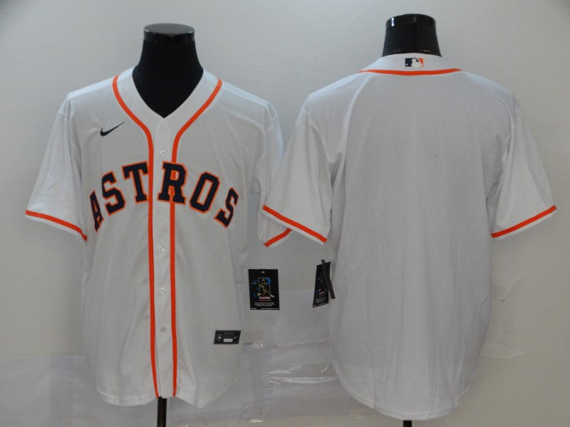Men's Houston Astros White Home Blank Jersey