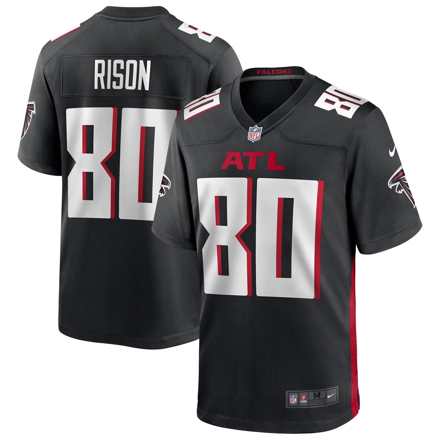 Andre Rison Atlanta Falcons Nike Game Retired   Jersey - Black