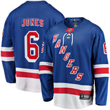 Zac Jones New York Rangers   Home Premier Breakaway  Jersey - Blue