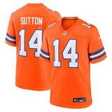Courtland Sutton Denver Broncos Nike Mile High Collection 1977 Throwback   Game Jersey - Orange