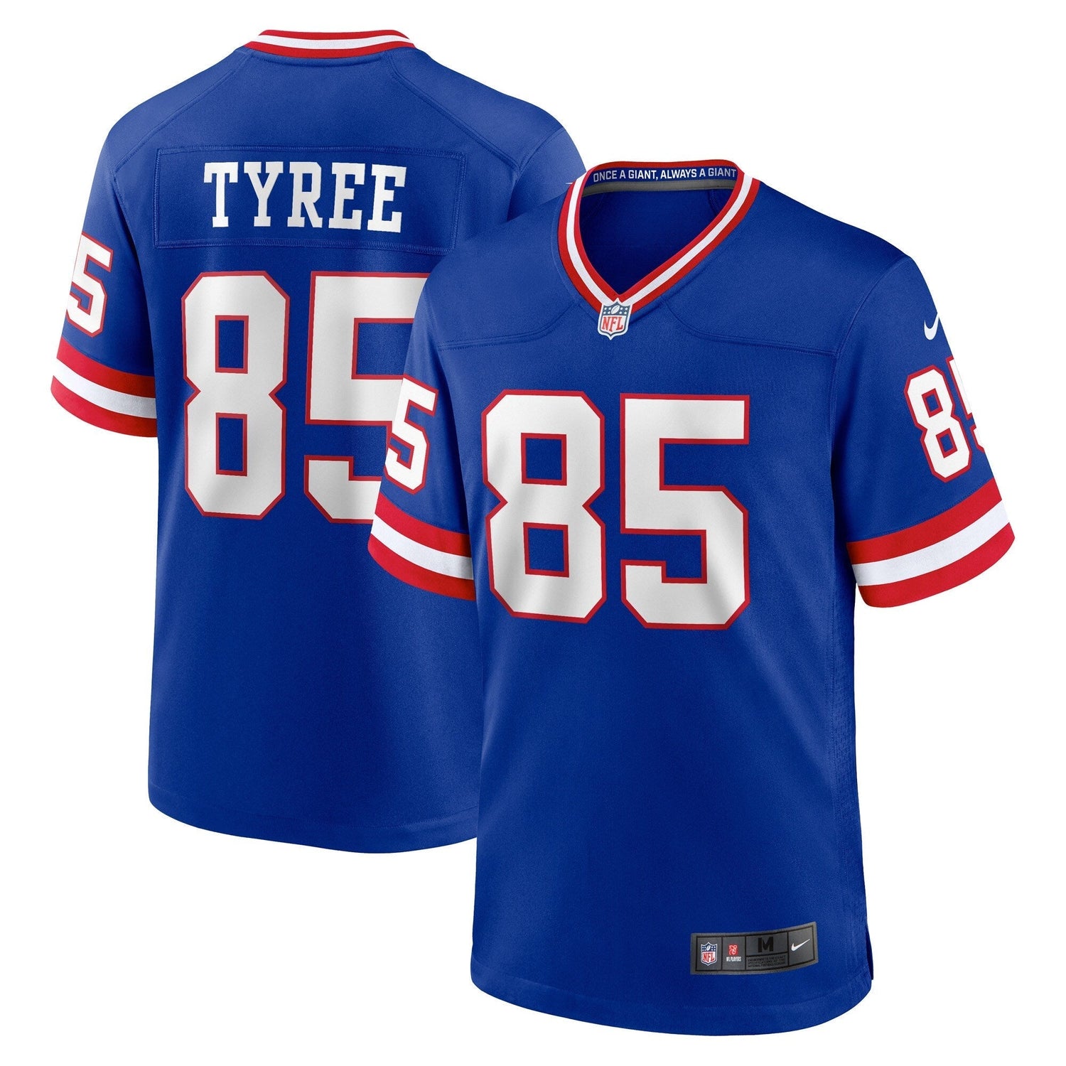 David Tyree New York Giants Nike Classic Retired   Game Jersey - Royal