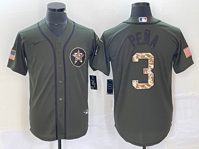 Men's Houston Astros Jeremy Pena #3 Green  Player Jersey
