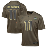 Youth Seattle Seahawks Jaxon Smith-Njigba Nike Olive 2025 Salute to Service Game Jersey