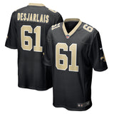 Drew Desjarlais New Orleans Saints Nike Game   Jersey - Black