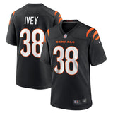 DJ Ivey Cincinnati Bengals Nike Team Game Jersey -  Black