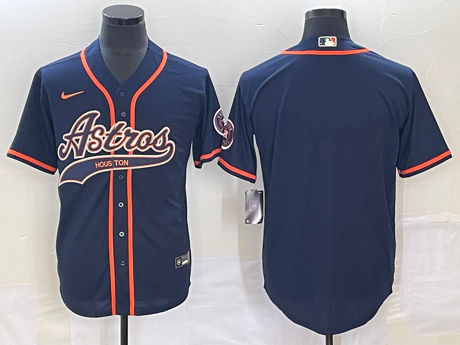 Men's Houston Astros Navy  Blank Jersey Joint Edition