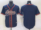 Men's Houston Astros Navy  Blank Jersey Joint Edition