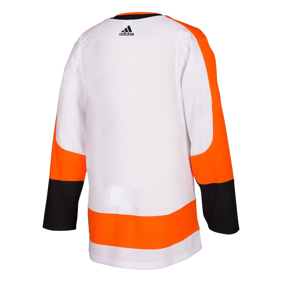 Men's Philadelphia Flyers adidas White Away Authentic Blank Jersey