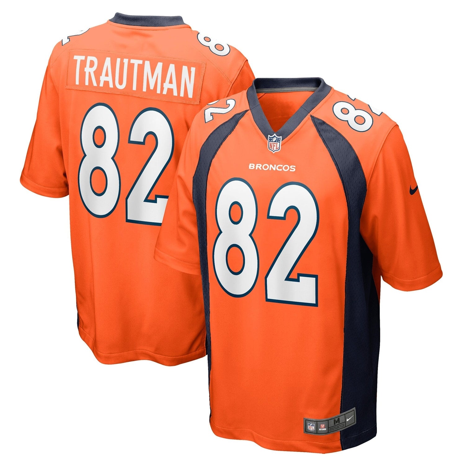 Adam Trautman Denver Broncos Nike Team Game Jersey -  Orange