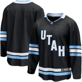 Men's Fanatics Utah Hockey Club Breakaway Home Black Blank Player Hockey Jersey