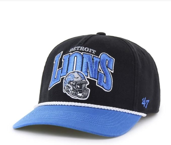 Men's Detroit Lions NFL 47 Brand Black Palermo Hitch Snapback Hat