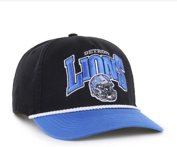 Men's Detroit Lions NFL 47 Brand Black Palermo Hitch Snapback Hat