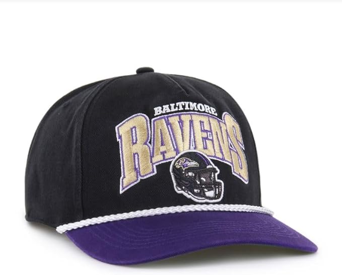 Men's Baltimore Ravens NFL 47 Brand Black Palermo Hitch Snapback Hat