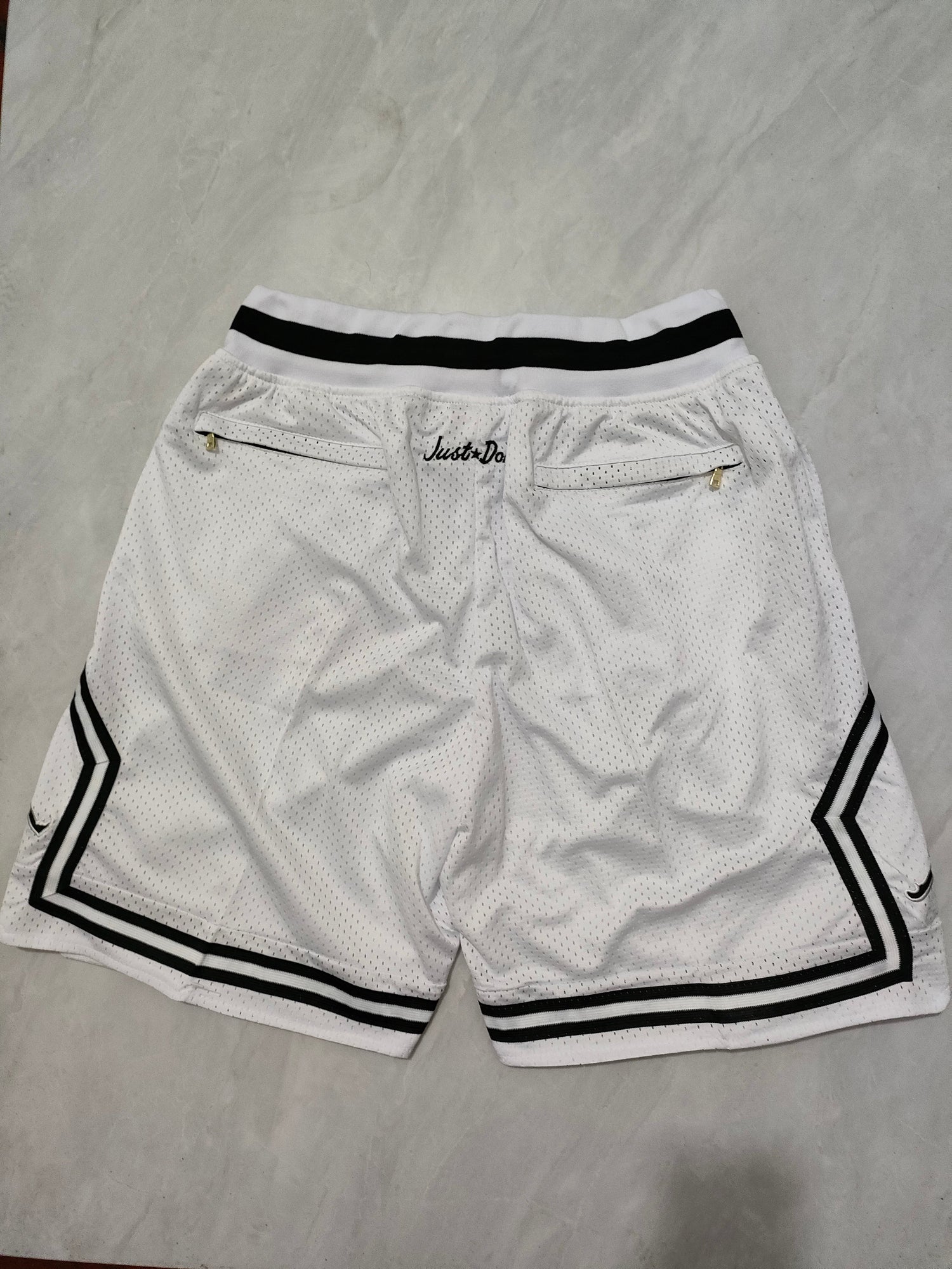 JUST DON Jordan White Pocket Shorts