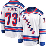 Matt Rempe New York Rangers   Away Premier Breakaway  Jersey - White