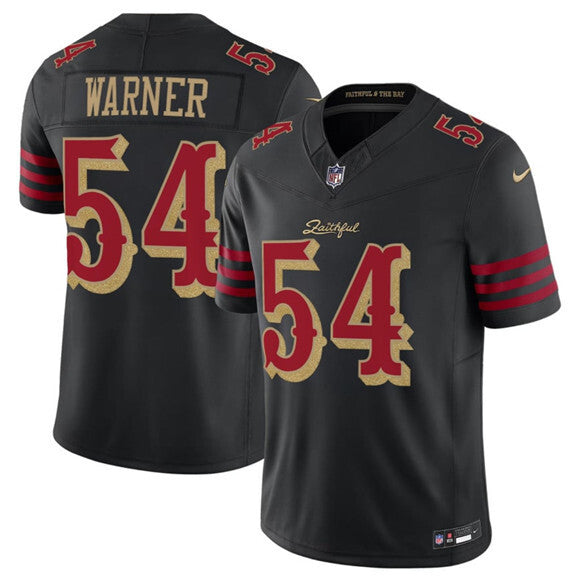 Men's Fred Warner San Francisco 49ers  Black 2025 Rivalries Collection F.U.S.E. Limited Jersey
