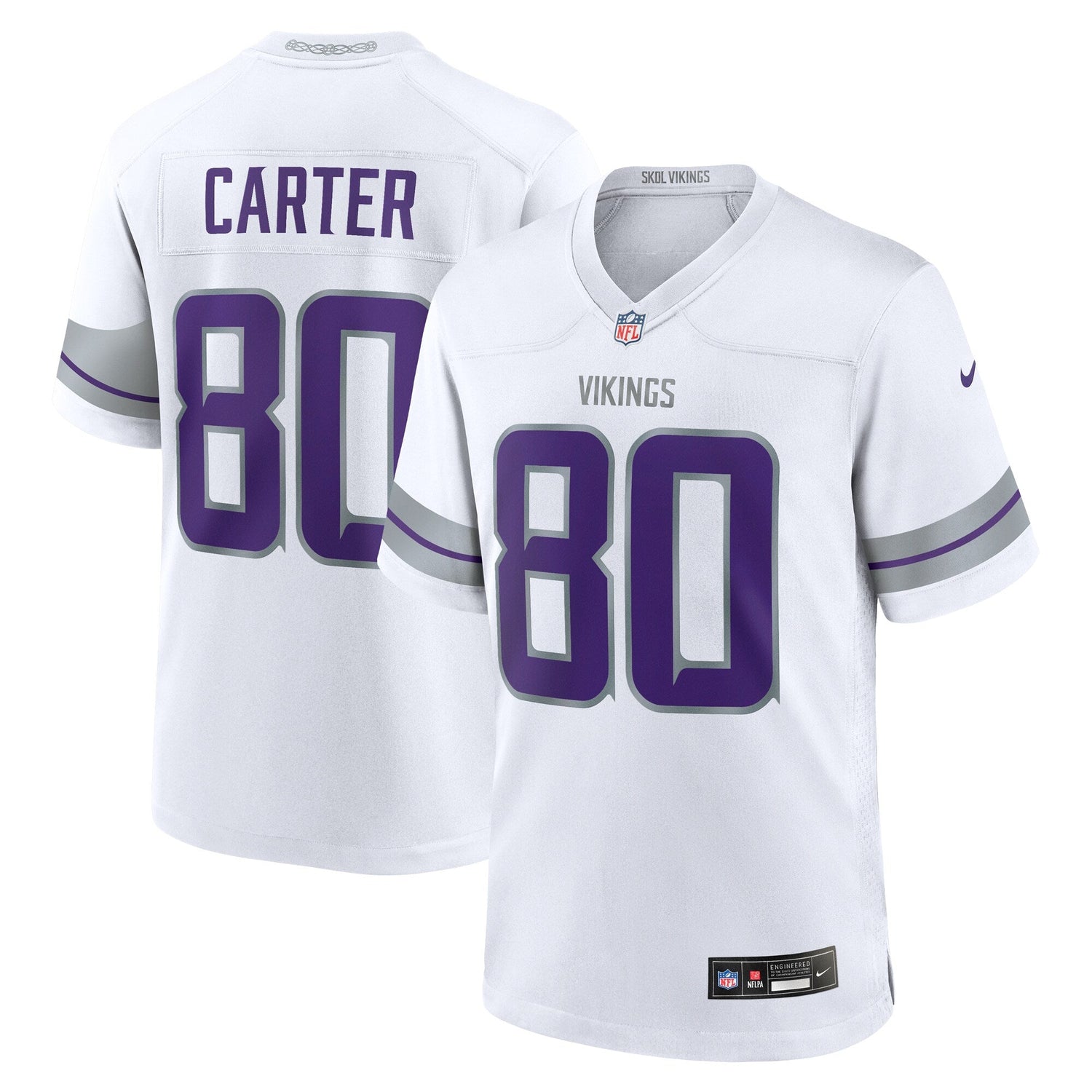 Cris Carter Minnesota Vikings Nike Alternate Retired   Game Jersey - White
