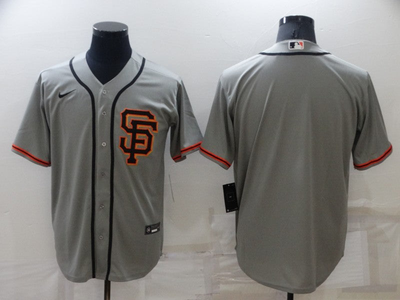 Men's San Francisco Giants Gray Road  Blank Jersey