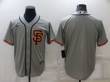 Men's San Francisco Giants Gray Road  Blank Jersey