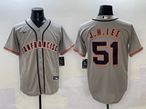 Men's San Francisco Giants Jung Hoo Lee #51 Gray Player Jersey