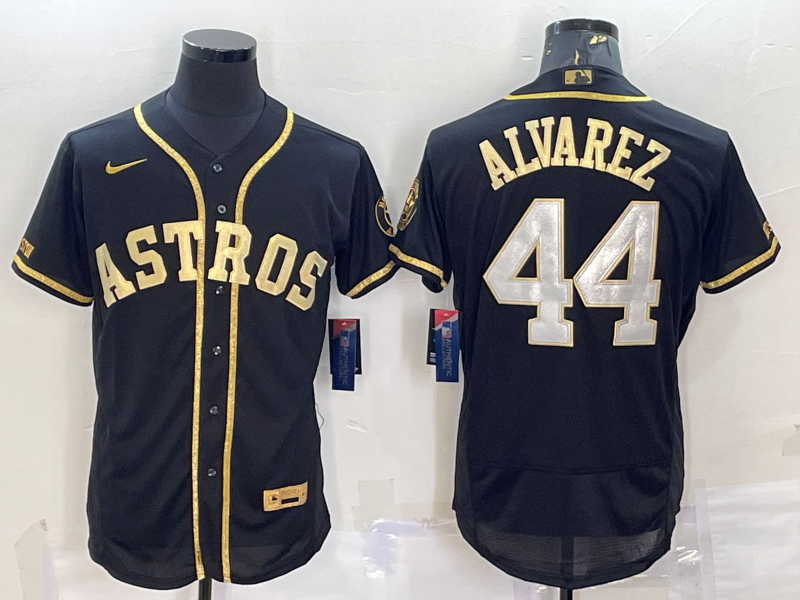 Men's Houston Astros Yordan Alvarez #44 Black  Jersey