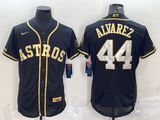 Men's Houston Astros Yordan Alvarez #44 Black  Jersey