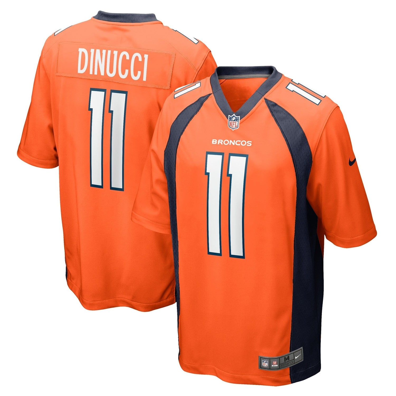 Ben DiNucci Denver Broncos Nike Team Game Jersey -  Orange