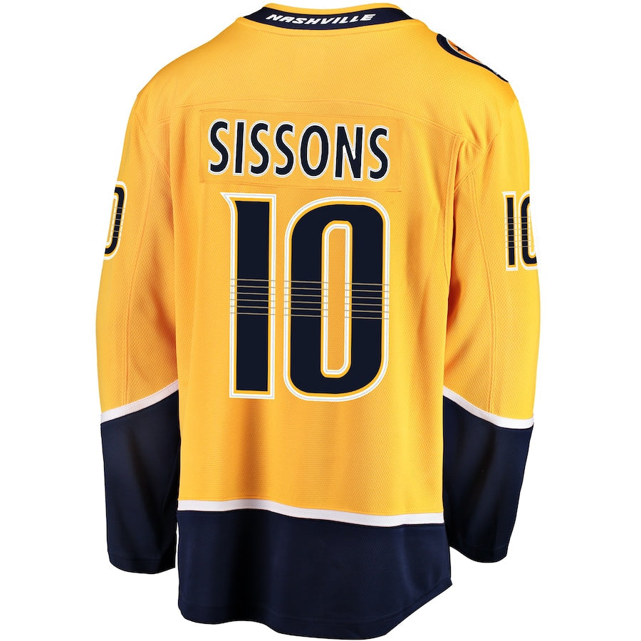 Colton Sissons Nashville Predators   Breakaway  Jersey - Gold