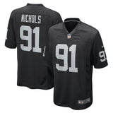 Bilal Nichols Las Vegas Raiders Nike Game   Jersey - Black