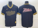 Men's Minnesota Twins Black  Player Logo Jersey