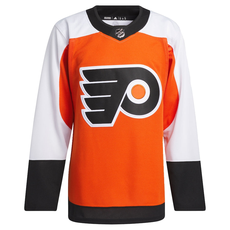 Men's Philadelphia Flyers adidas Burnt Orange Home Primegreen Authentic Jersey